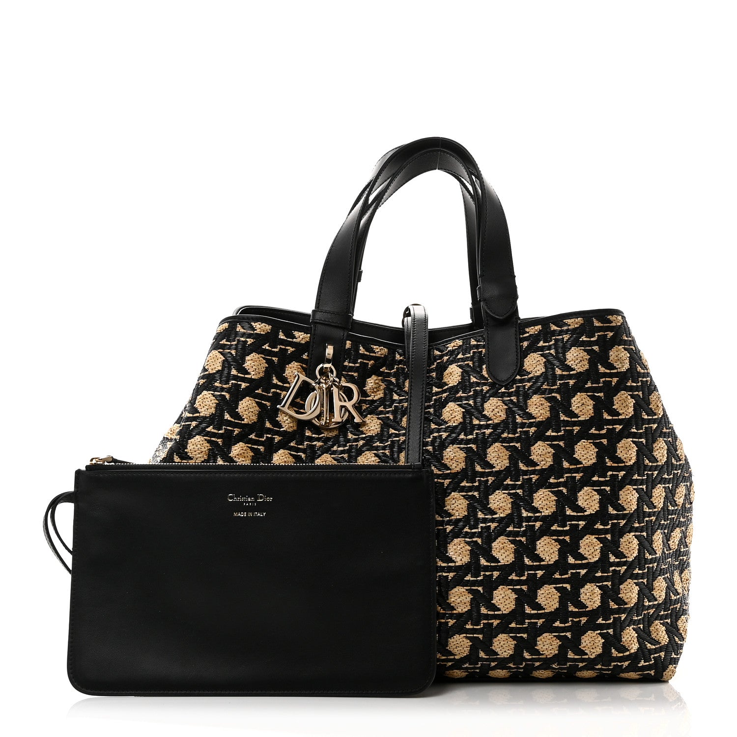 新品 DIOR トレイ カナージュ ブラック ラージサイズ DIOR | ラージトレイ カナージュ