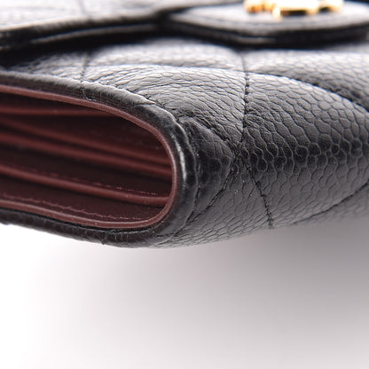 Chanel Caviar Quilted Compact Flap Wallet Black 13 of 16