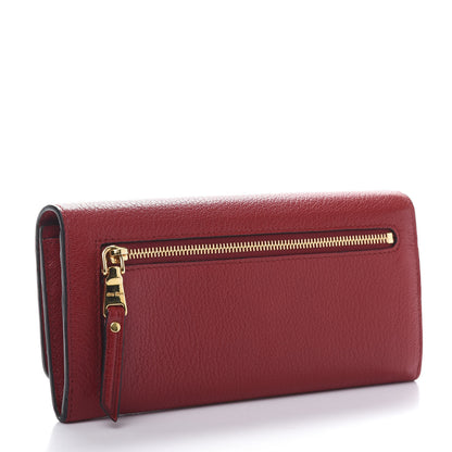 Miu Miu Goatskin Continental Flap Wallet Rubino 4 of 10