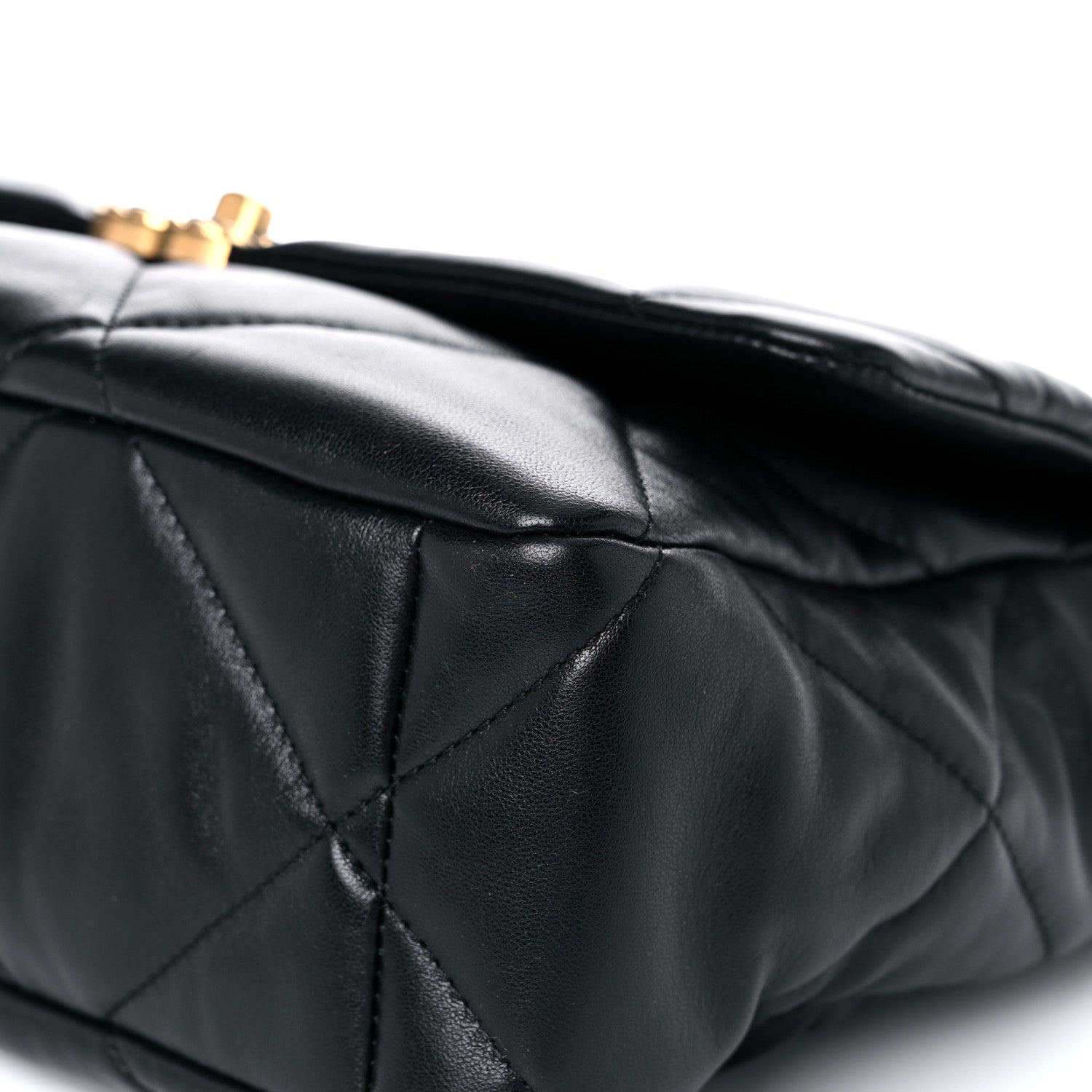 Chanel Lambskin Quilted Large Chanel 19 Flap Black 6 of 12