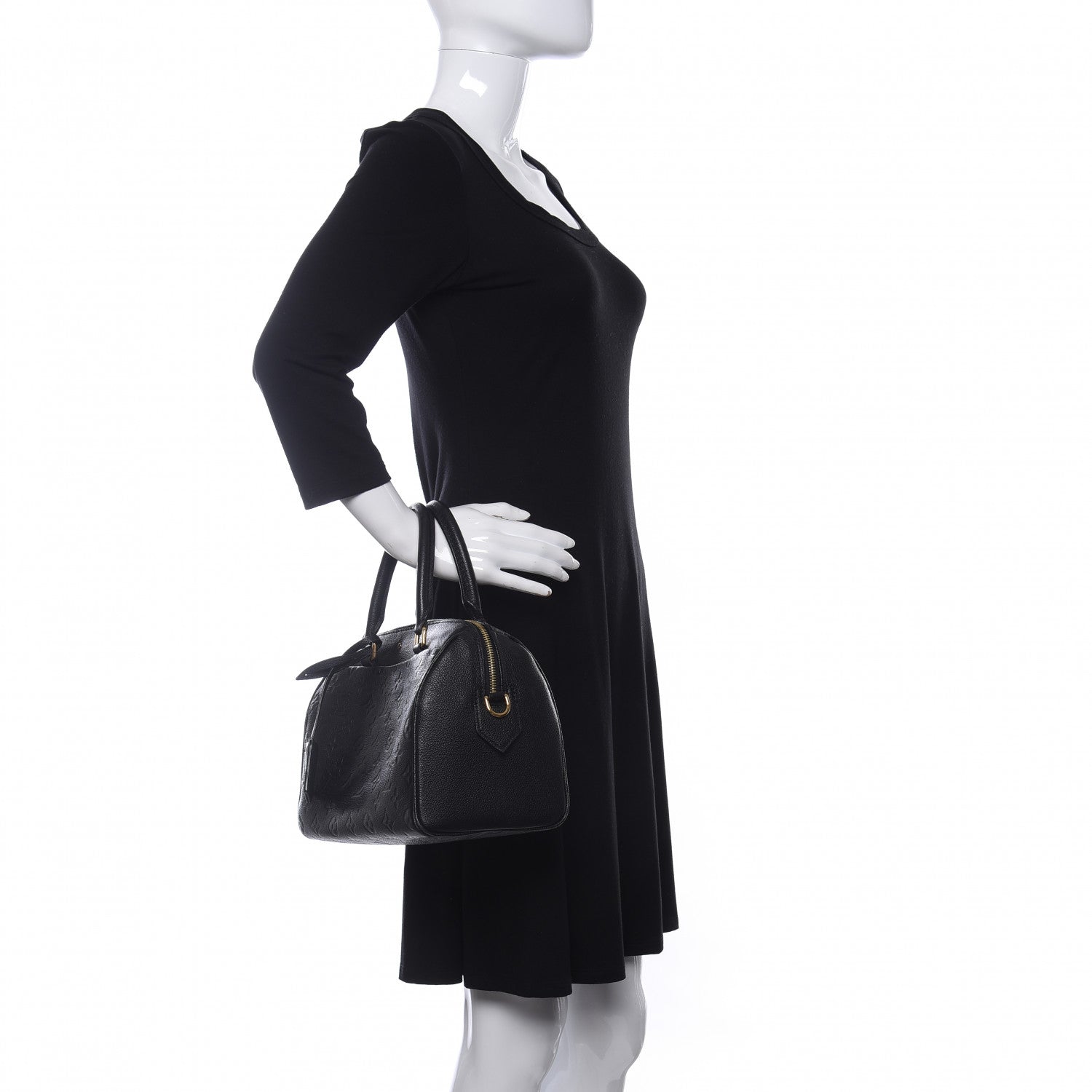 Louis Vuitton Empreinte Speedy Bandouliere 25 NM Black 2 of 10