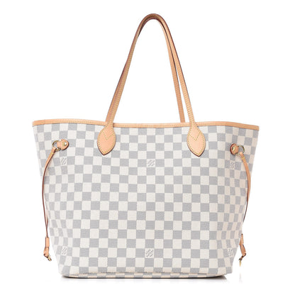 Louis Vuitton Damier Azur Neo Neverfull MM Rose Ballerine 1 of 12