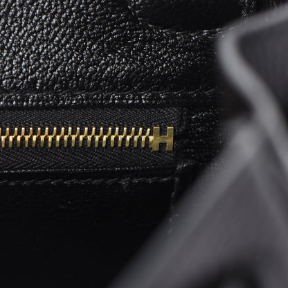 Hermes Togo Shiny Niloticus Crocodile Birkin Touch 25 Black 22 of 36