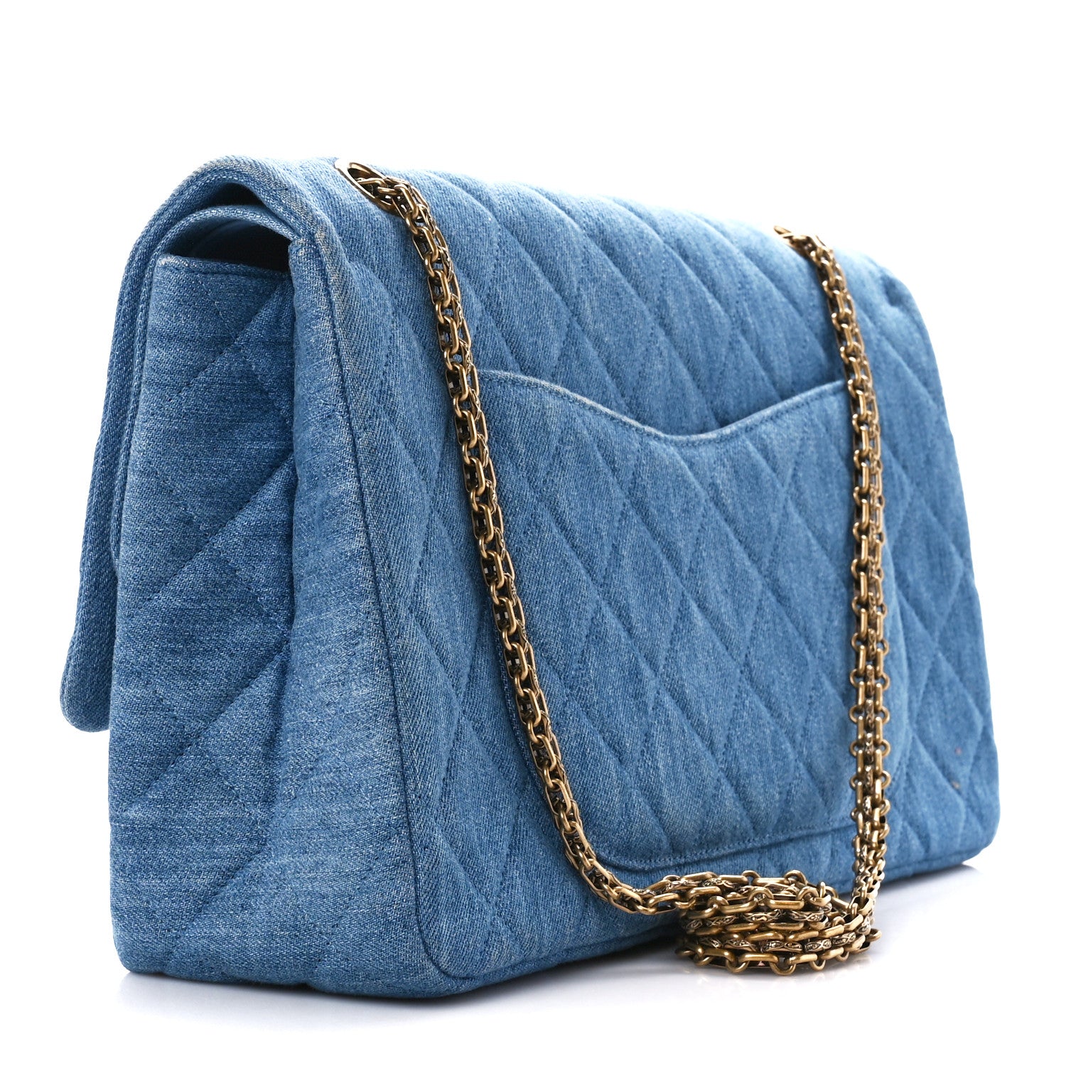 Chanel Denim Quilted 2.55 Reissue 227 Flap Blue 3 of 11
