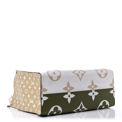 Louis Vuitton Monogram Giant Onthego GM Kaki Beige 4 of 10