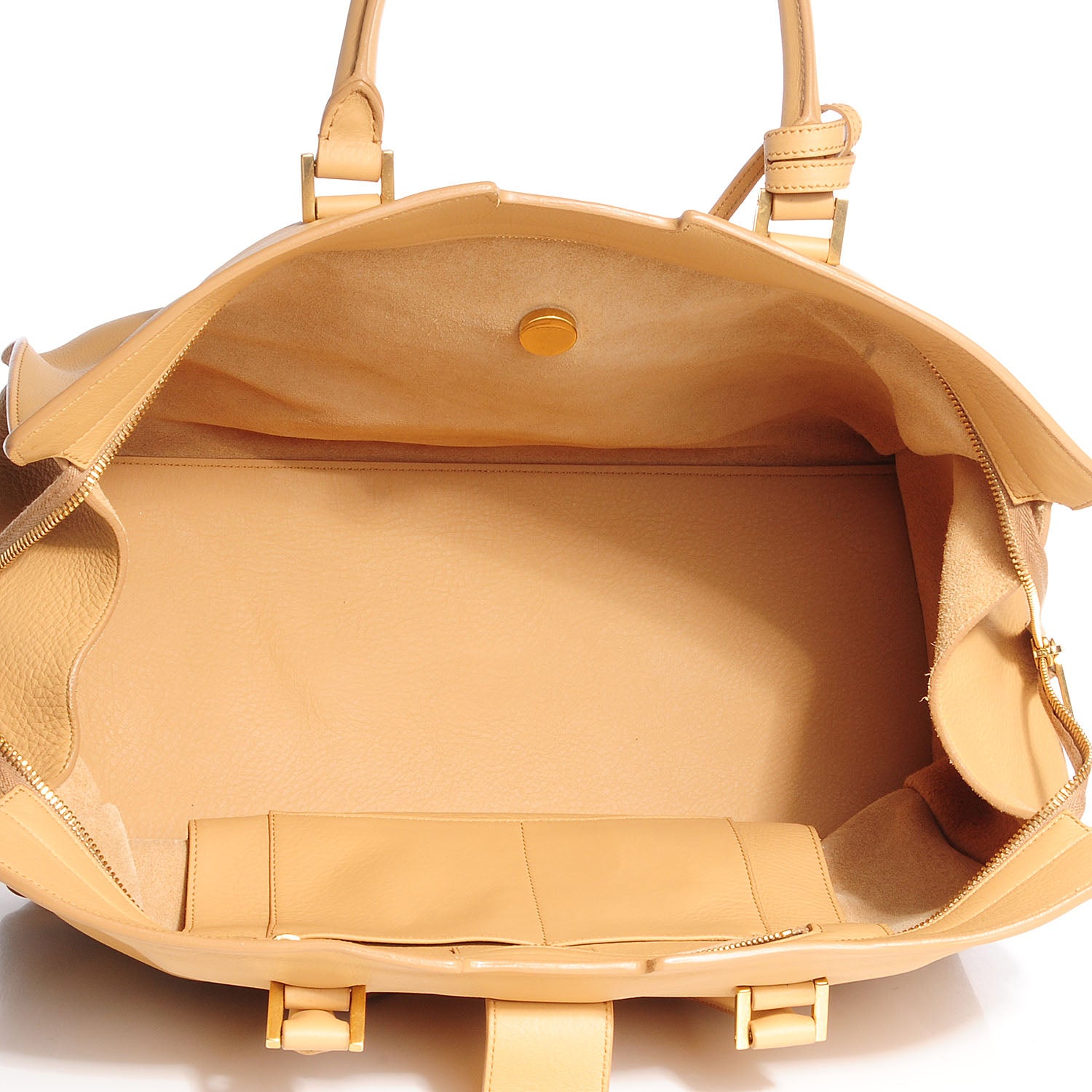 Saint Laurent Calfskin Large Classic Y Cabas Light Beige 7 of 7