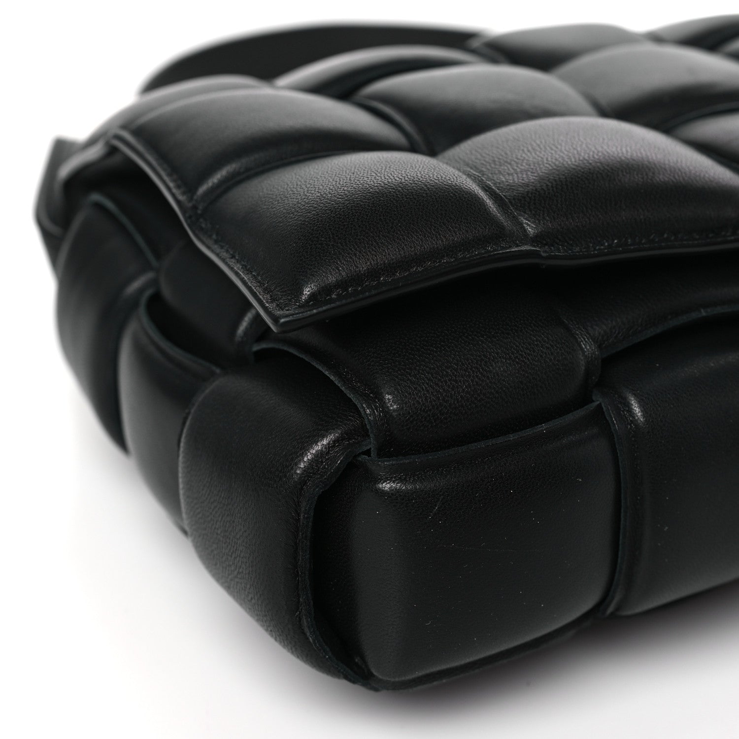 Bottega Veneta Nappa Maxi Intreccio Padded Cassette Crossbody Bag Black 8 of 9