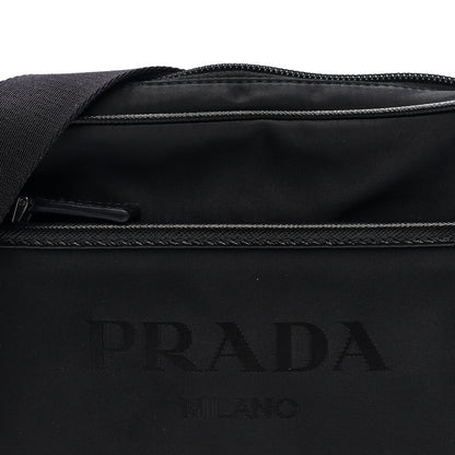 Prada Tessuto Nylon Saffiano Logo Camera Bag Black 7 of 9