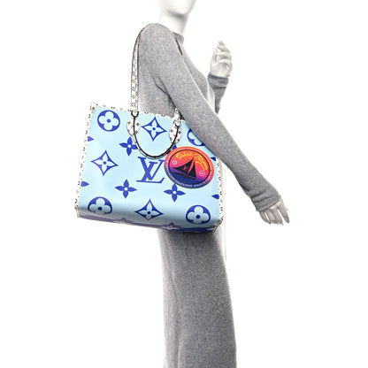 Louis Vuitton Monogram Giant Santa Monica Onthego Blue 2 of 8