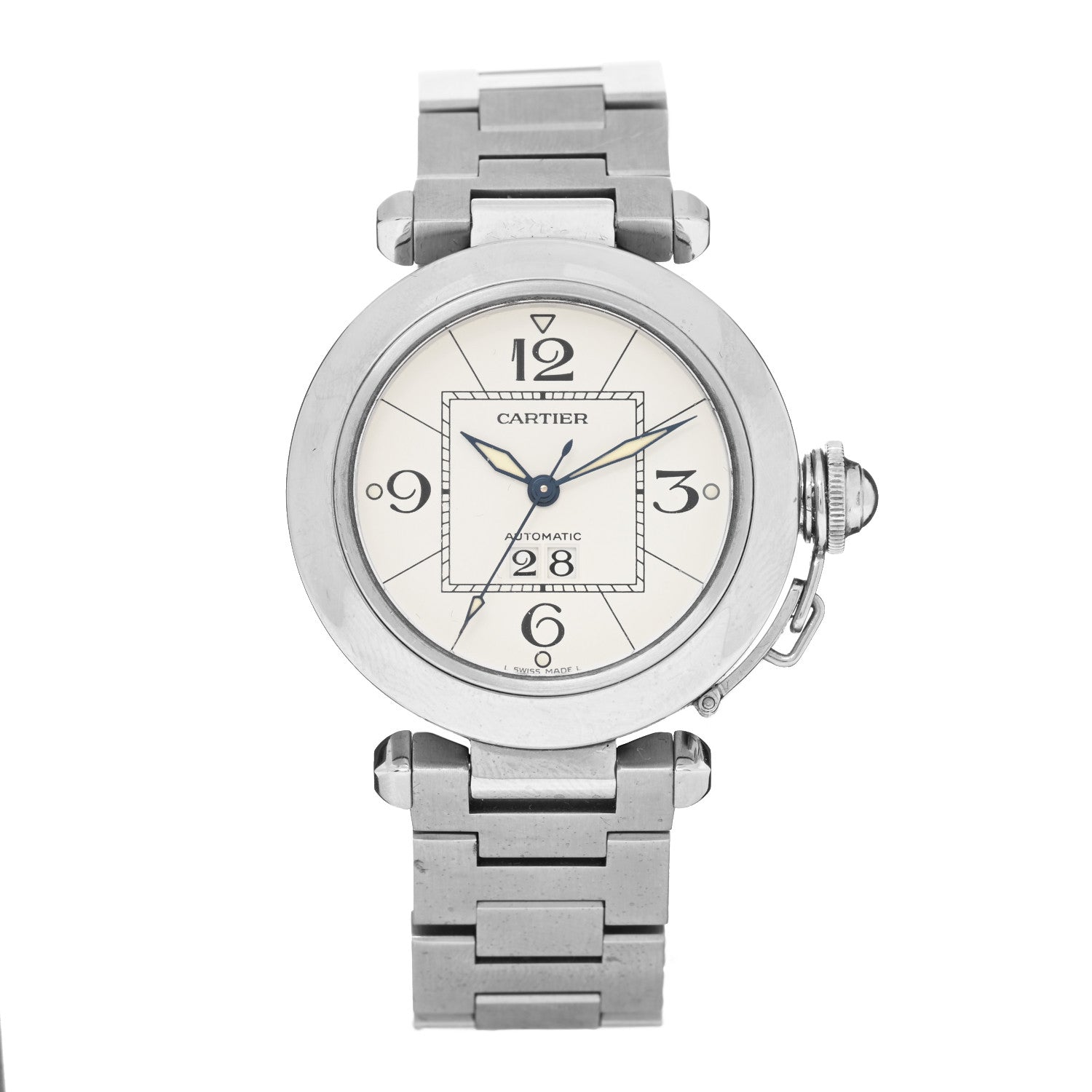 Cartier Stainless Steel 35mm Pasha C Big Date Automatic Watch 1 of 4