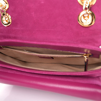 Gucci Suede Azalea Calfskin Small Marina Chain Shoulder Bag Fucsia 4 of 4