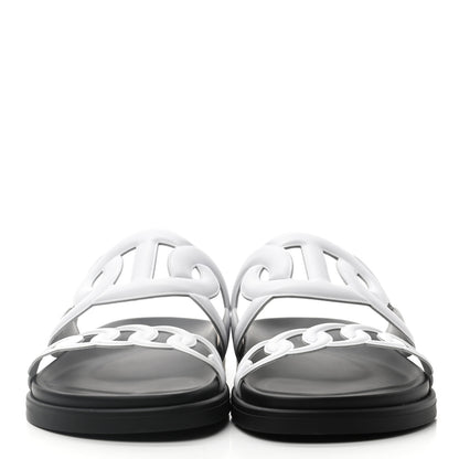 Hermes Nappa Extra Sandals 39 White 2 of 8