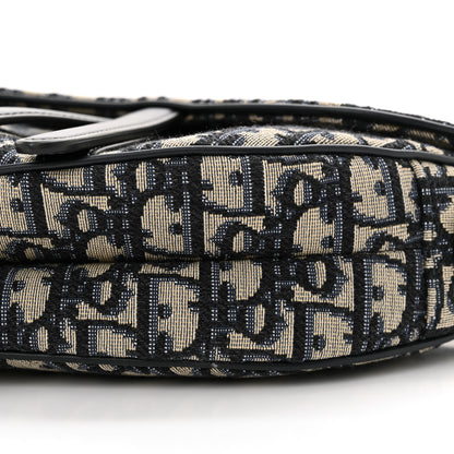 Christian Dior Oblique Saddle Bag Blue 10 of 10