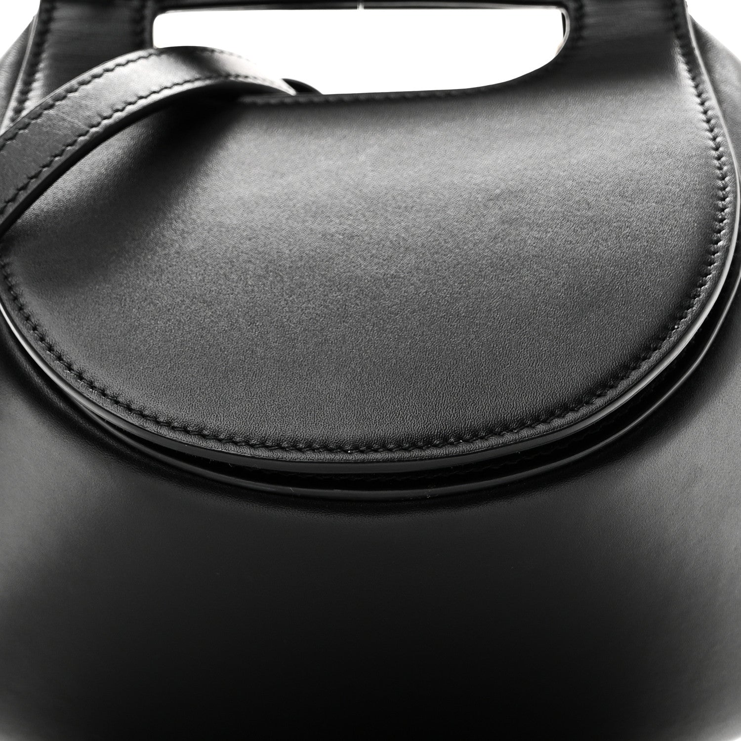 Bottega Veneta Calfskin Small Fisherman Bag Black 7 of 9