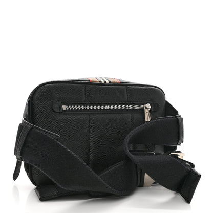 Burberry Calfskin Icon Stripe Bum Bag Black 3 of 11