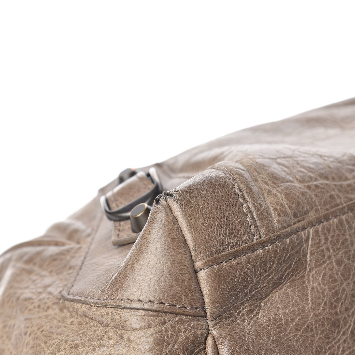 Agneau Classic Hardware S Sunday Tote Gris Poivre