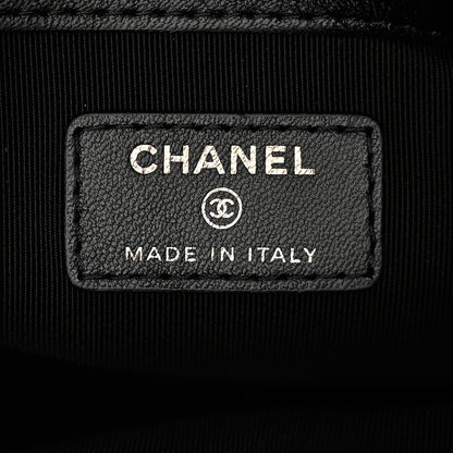 Chanel Lambskin Quilted Medium Cosmetic Case Black 6 of 7