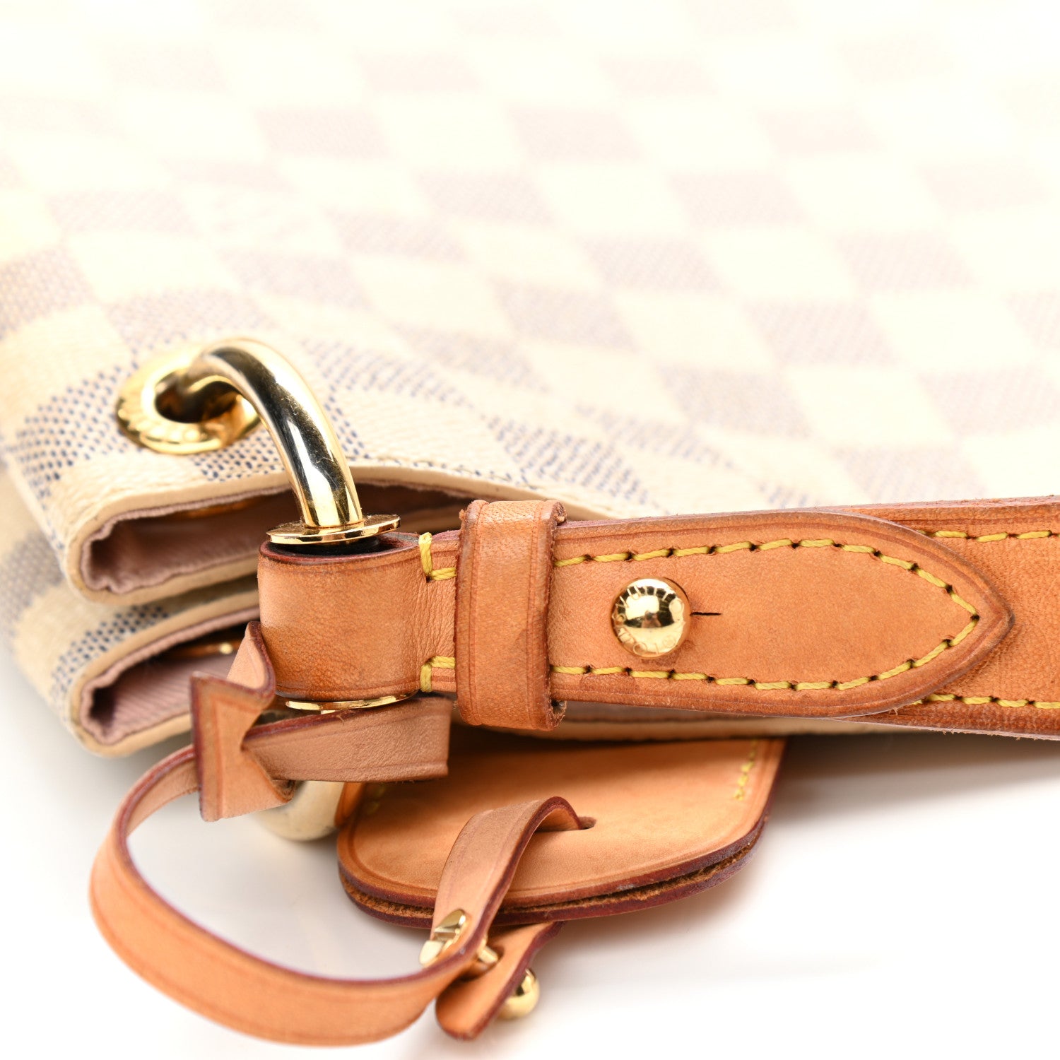 Louis Vuitton Damier Azur Graceful MM Rose Ballerine 13 of 16