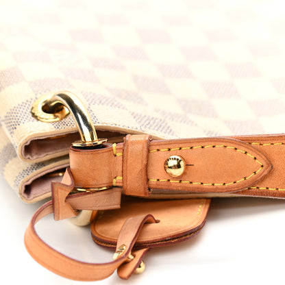 Louis Vuitton Damier Azur Graceful MM Rose Ballerine 13 of 16