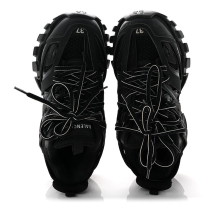 Balenciaga Mesh Nubuck Effect Fabric LED Womens Track Sneakers 37 Black 2 of 10