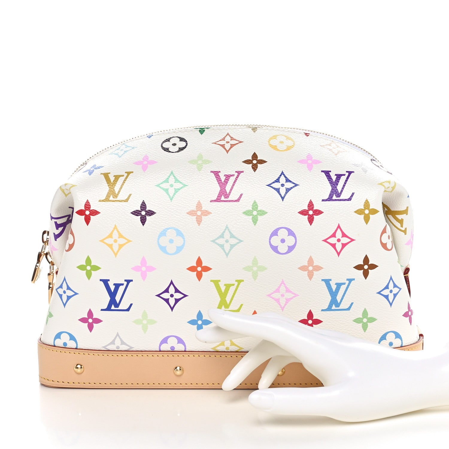 Louis Vuitton LV x TM Monogram Multicolor Cosmetic Pouch GM White 2 of 10