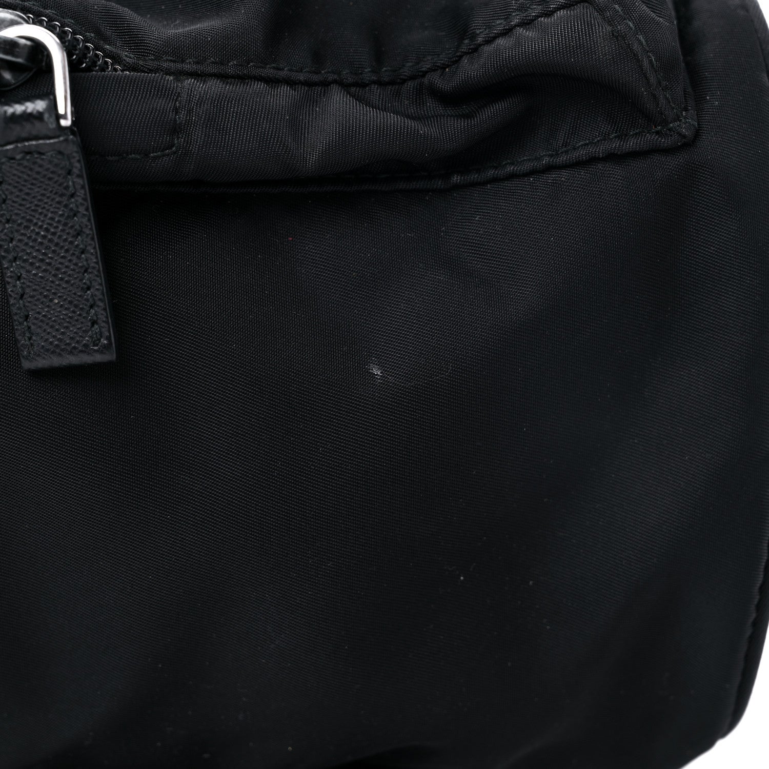 Prada Tessuto Nylon Vela Small Double Buckle Backpack Black