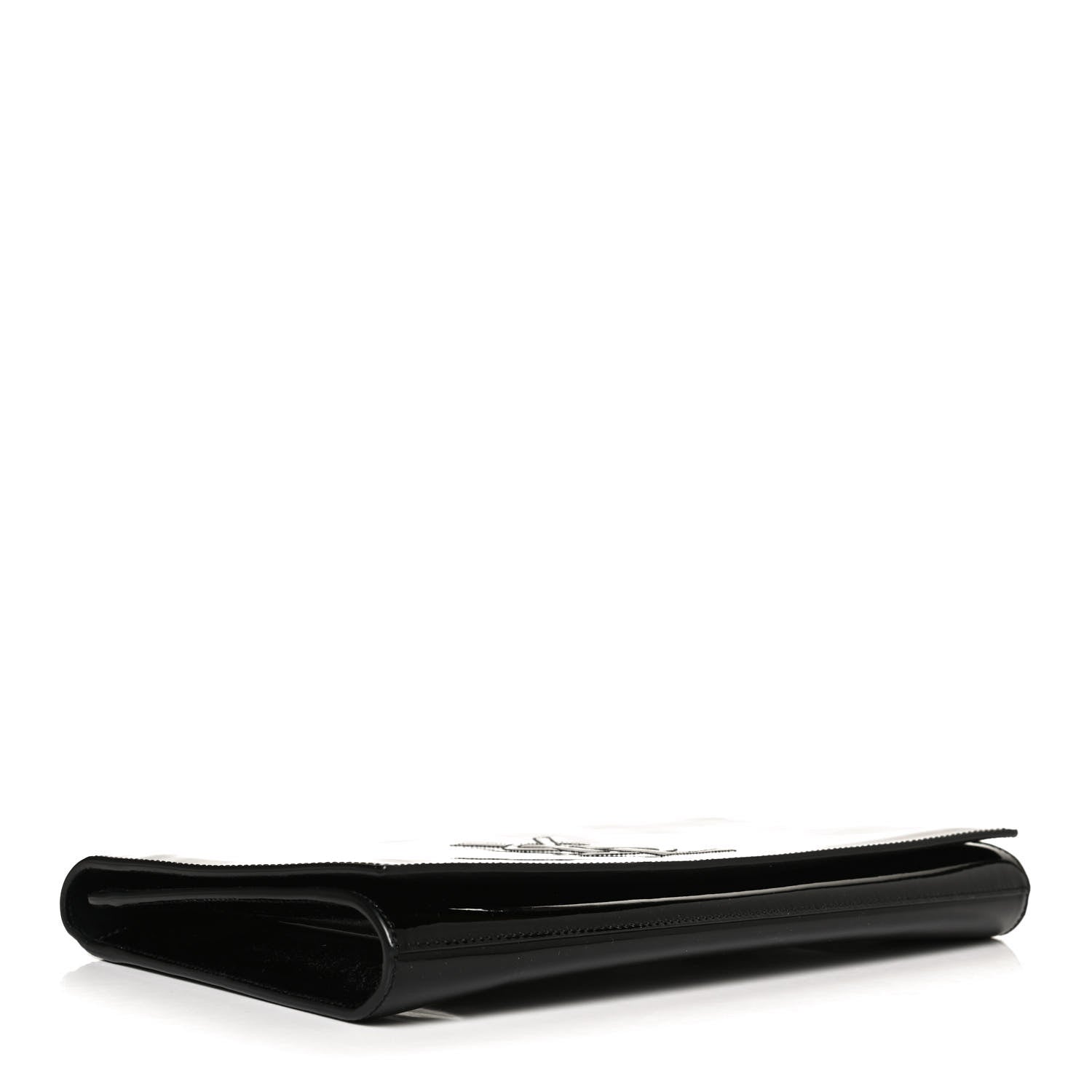 Saint Laurent Patent Monogram Large Belle De Jour Clutch Black 5 of 10