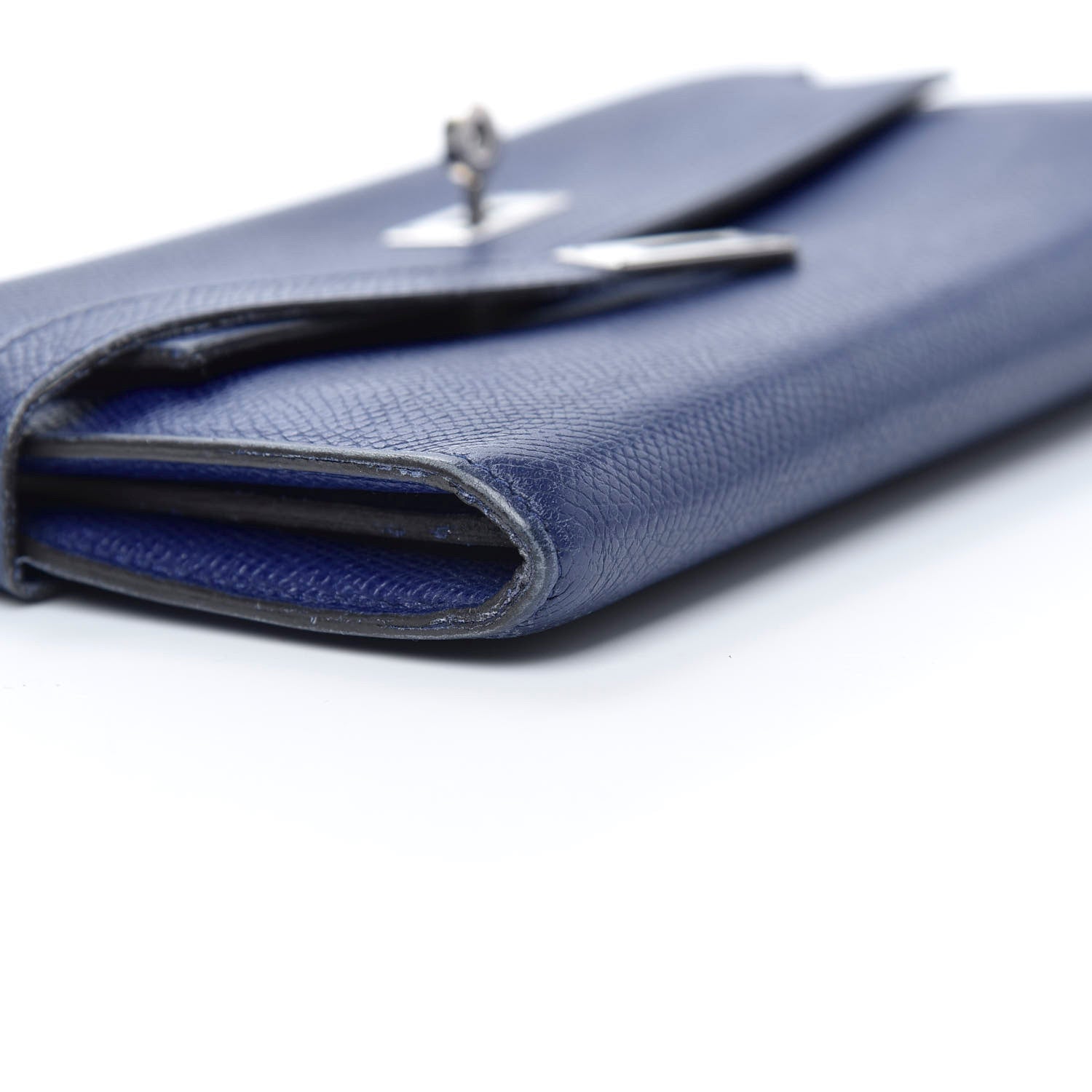 Hermes Epsom Kelly Longue Wallet Bleu Electrique 7 of 14