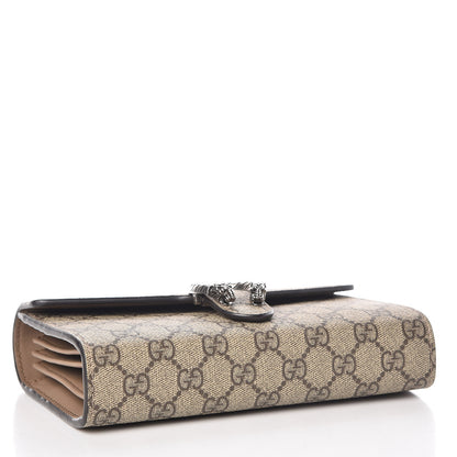 Gucci GG Supreme Monogram Mini Dionysus Chain Wallet Beige Taupe 4 of 12