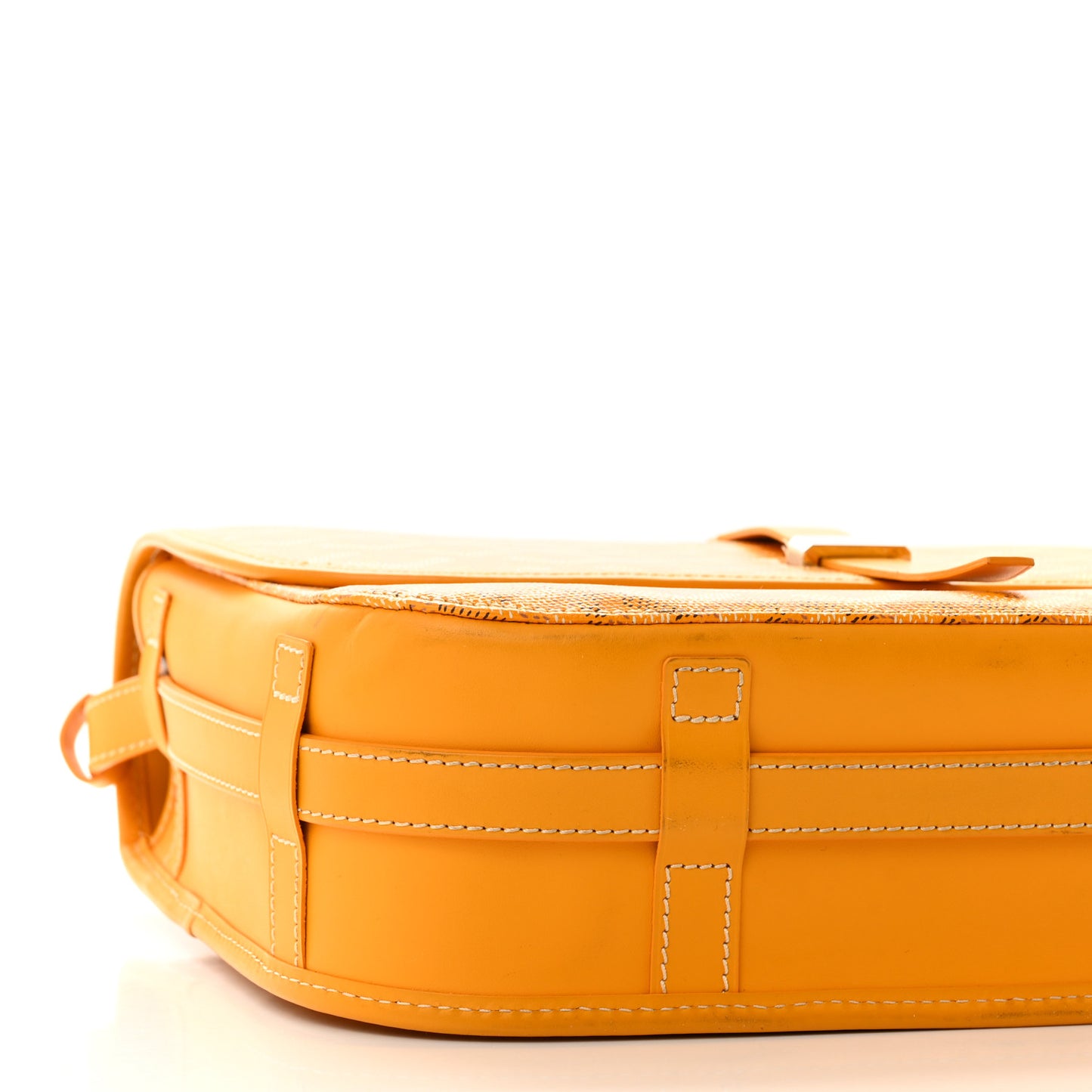 Goyardine Belvedere II MM Messenger Bag Yellow