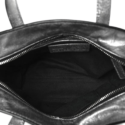 Alexander McQueen Metallic Pebbled Calfskin Mini Padlock Tote Silver 5 of 8