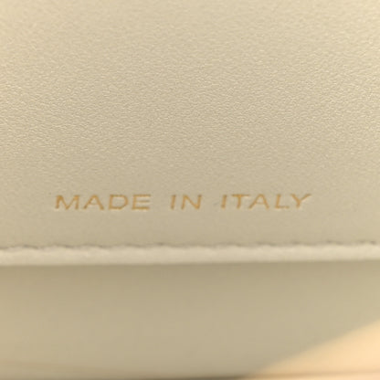 Fendi Vitello Seta Shiny Nappa Small Peekaboo I SEE U Satchel Real Tiffany White 8 of 13