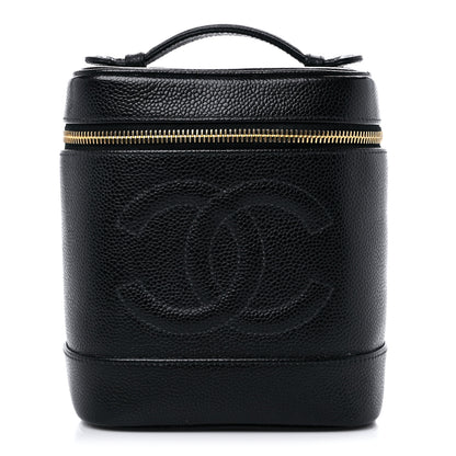 Chanel Caviar Vanity Cosmetic Case Black 1 of 13