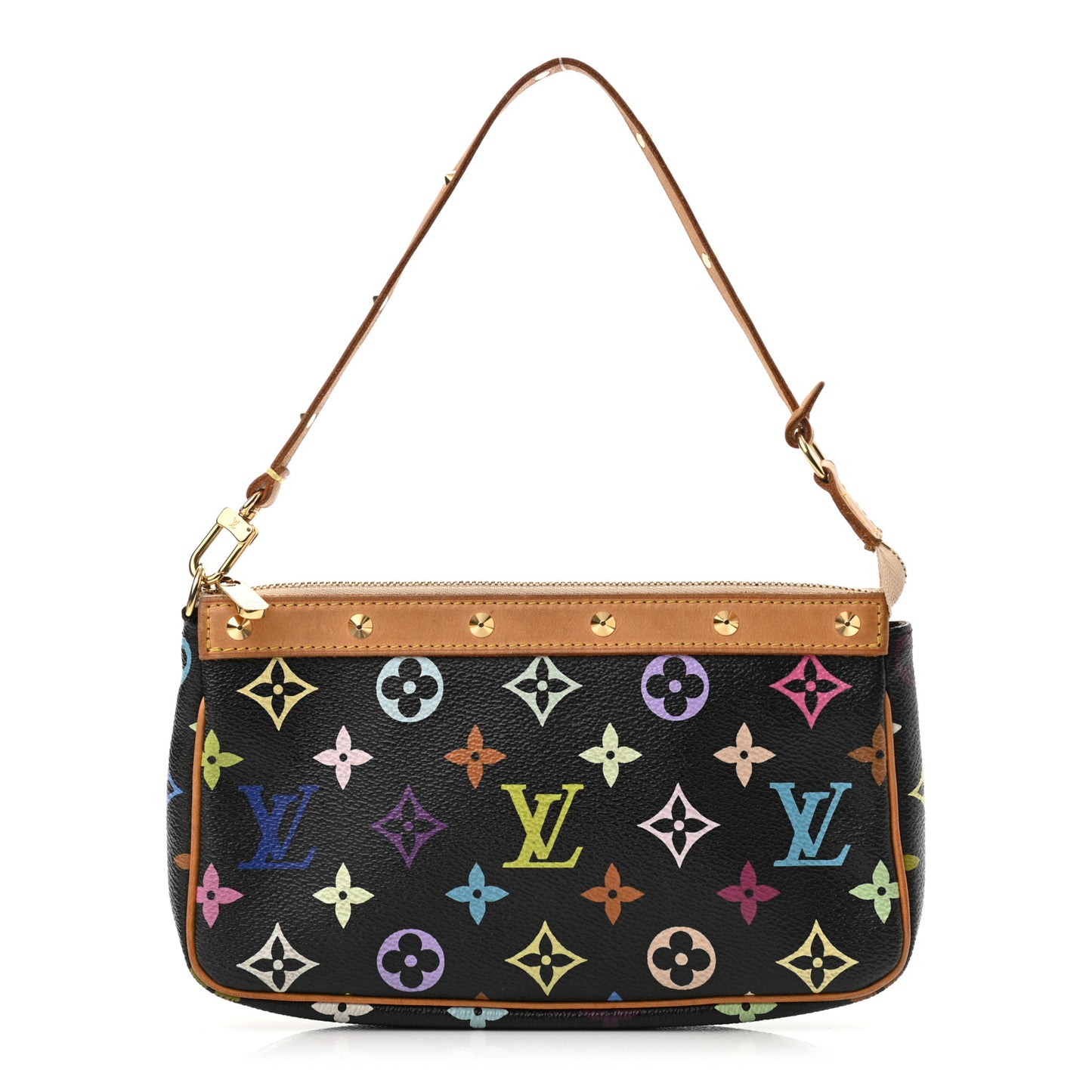 Monogram Multicolor Pochette Accessories Black