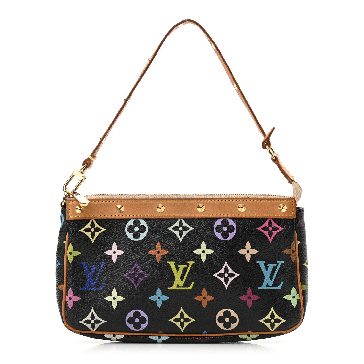 Louis Vuitton Monogram Multicolor Pochette Accessories Black 1 of 10