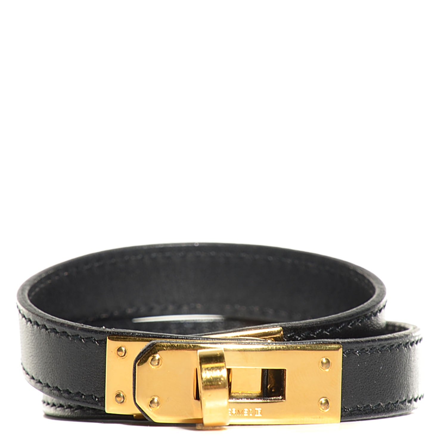 Hermes Box Kelly Double Tour Bracelet Small Black 1 of 10