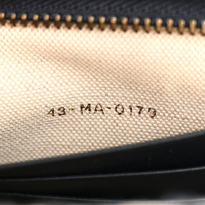 Christian Dior Oblique Zipped Pouch Clutch Blue 7 of 10