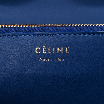 Celine Snakeskin Medium Classic Box Flap Blue 6 of 9