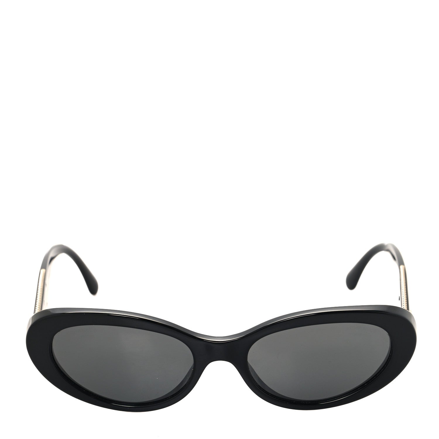 Chanel Acetate Oval Sunglasses 5515-A Black 2 of 7