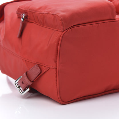 Prada Tessuto Nylon Saffiano Vela Backpack Rosso 9 of 10