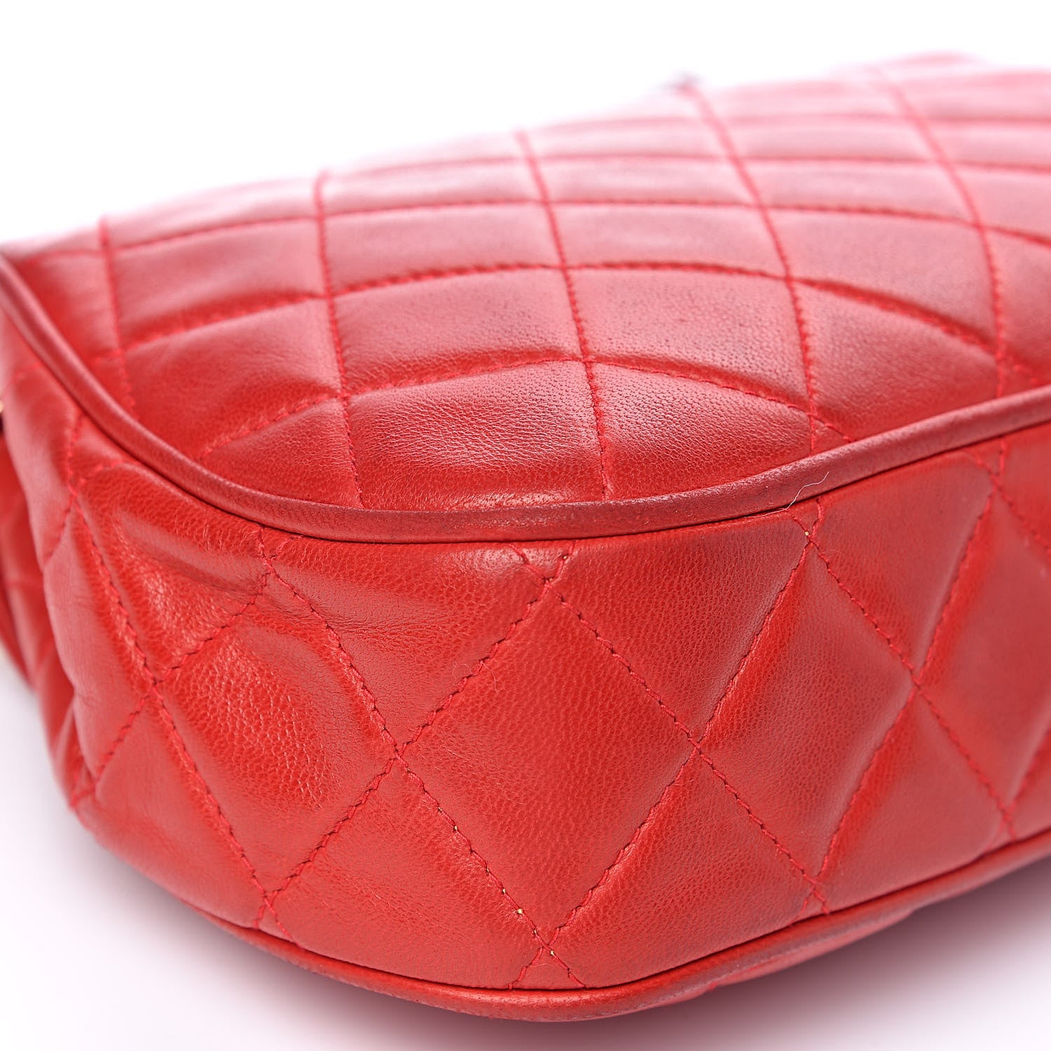 Chanel Lambskin Quilted CC Tassel Flap Red 20 of 26
