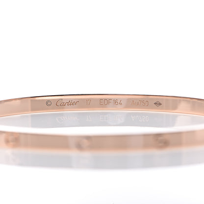 Cartier 18K Pink Gold Small LOVE Bracelet 17 4 of 6