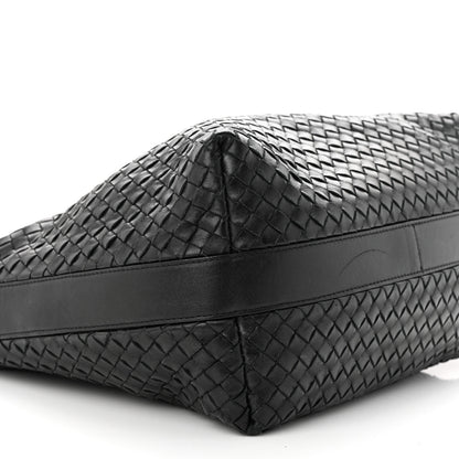 Bottega Veneta Nappa Intrecciato Shoulder Bag Black 9 of 12