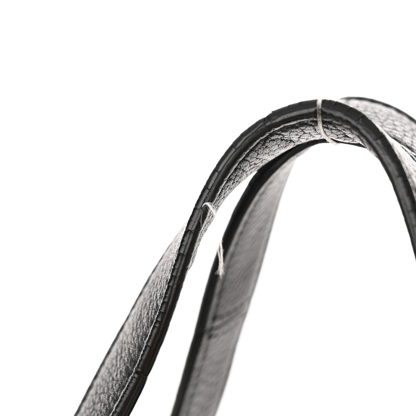 Baby Grained Calfskin Medium Tri-Fold Bag Black