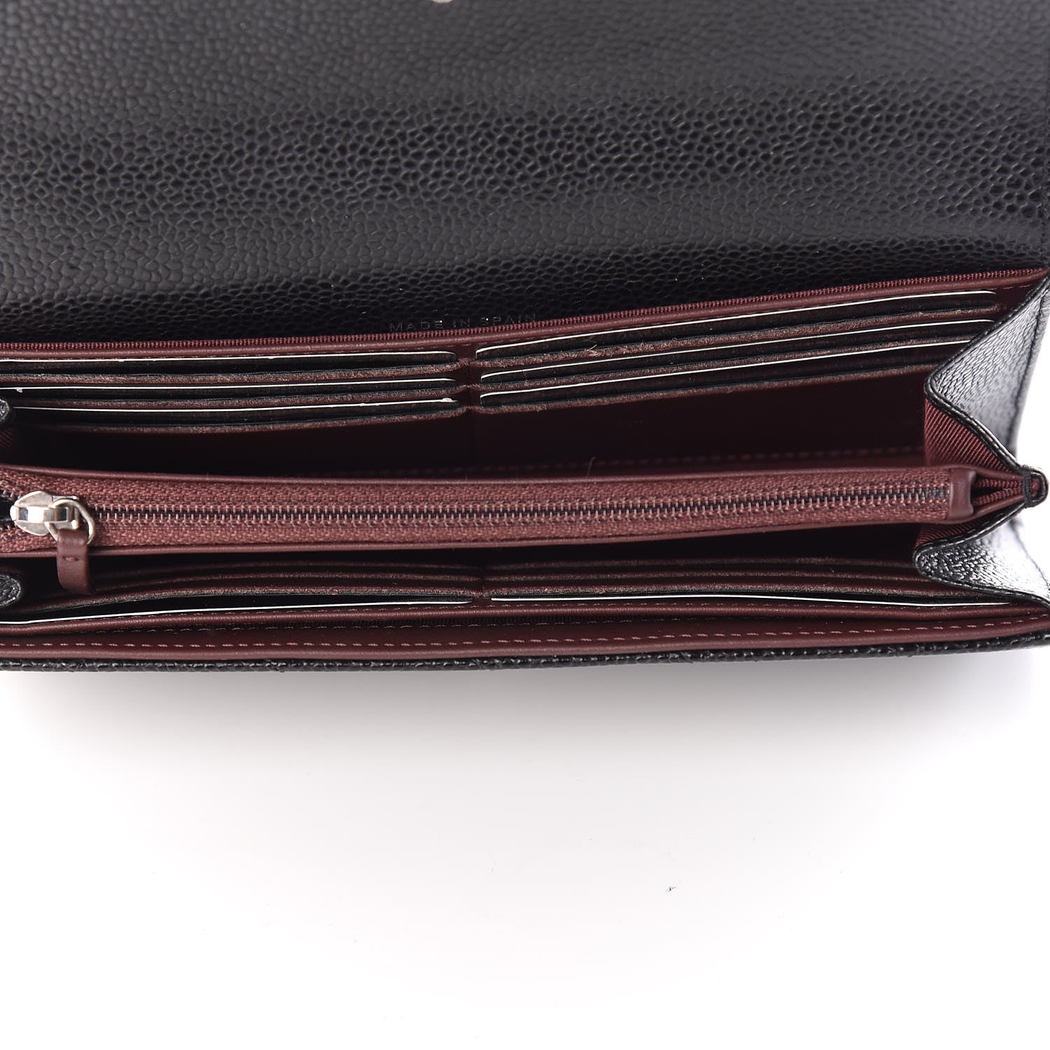 Chanel Caviar Quilted Large Gusset Flap Wallet Black 7 of 10
