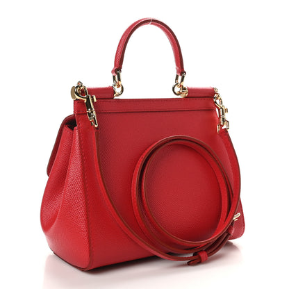 Dolce & Gabbana Dauphine Small Miss Sicily Satchel Red 3 of 9