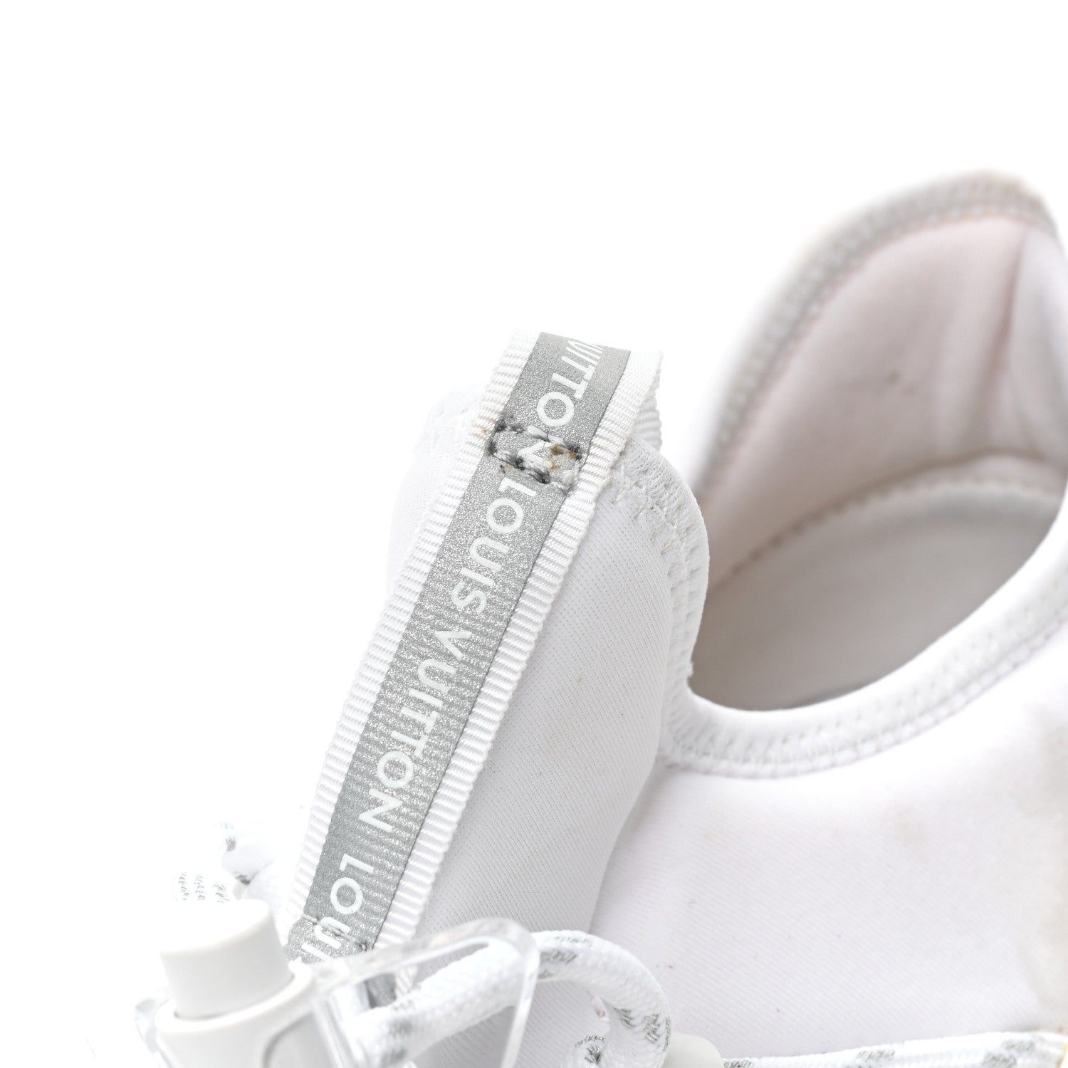 Louis Vuitton Neoprene Mesh Rubber America's Cup Fastlane Low Sneaker 37 White 11 of 15