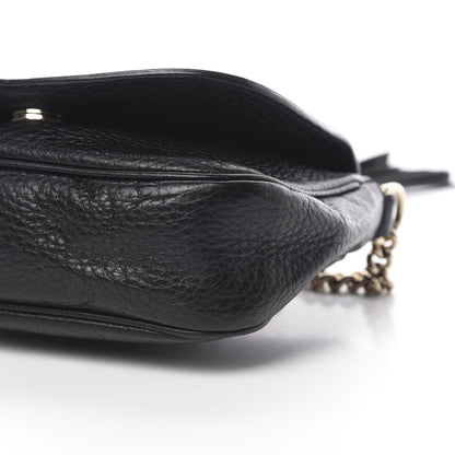 Gucci Pebbled Calfskin Small Soho Flap Crossbody Black 10 of 11