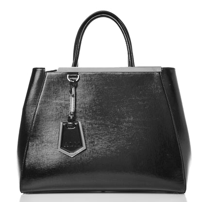 Fendi Patent Vitello Elite Regular 2Jours Tote Black 11 of 18