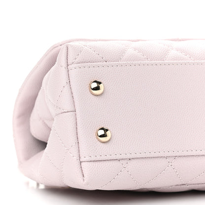 Chanel Caviar Quilted Mini Coco Handle Flap Lilas Lilac 8 of 9